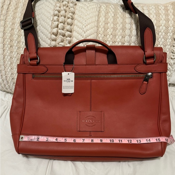 NWT Coach Hudson Messenger Bag Natural Leather - Picture 5 of 13